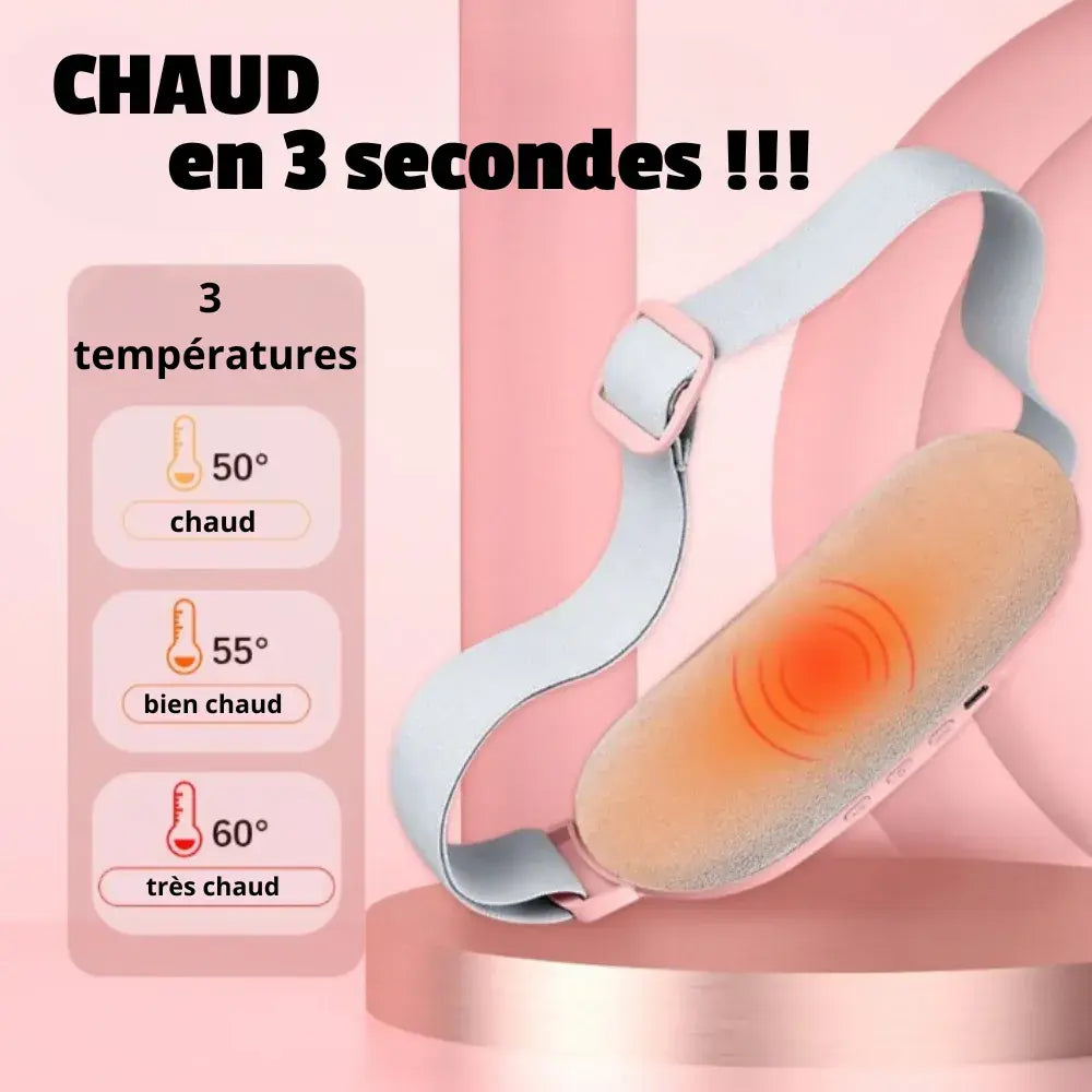 Ceinture chauffante et vibrante pour règles menstruelles Meravia bien-être