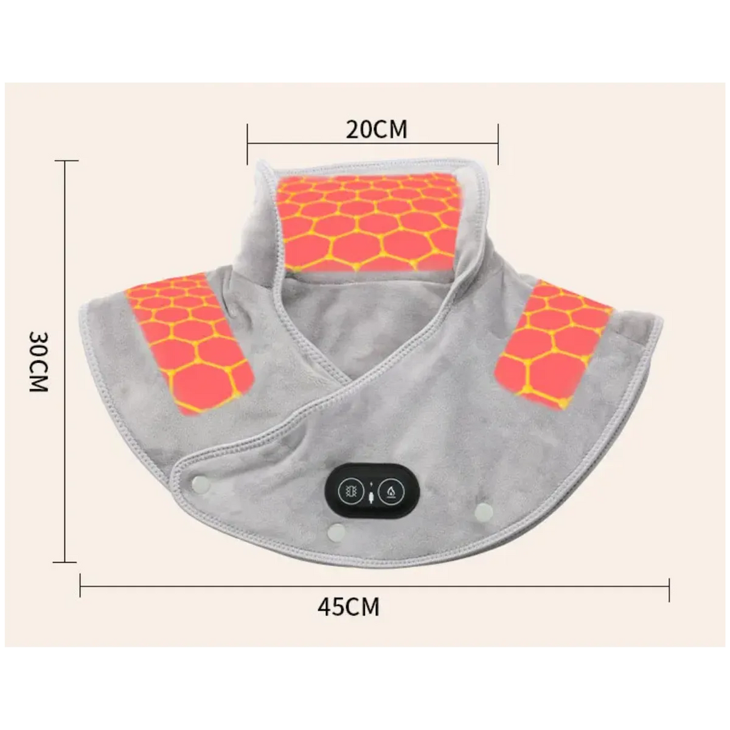 Coussin Chauffant Épaules et Cou Ultra-Doux | Chaleur Réglable & Portable Meravia bien-être