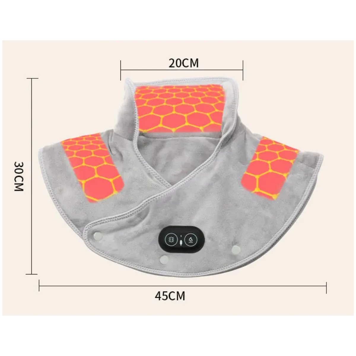 Coussin Chauffant Épaules et Cou Ultra-Doux | Chaleur Réglable & Portable Meravia bien-être