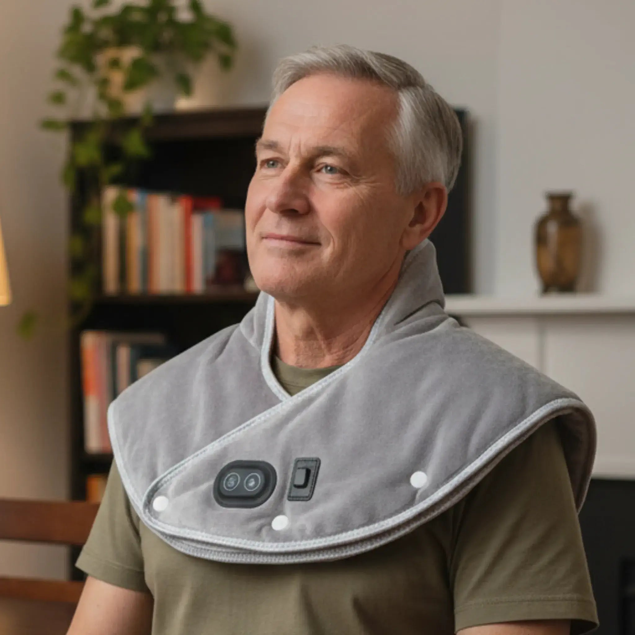 Coussin Chauffant pour Épaules et Cou contre les tensions et douleurs musculaires Meravia bien-être