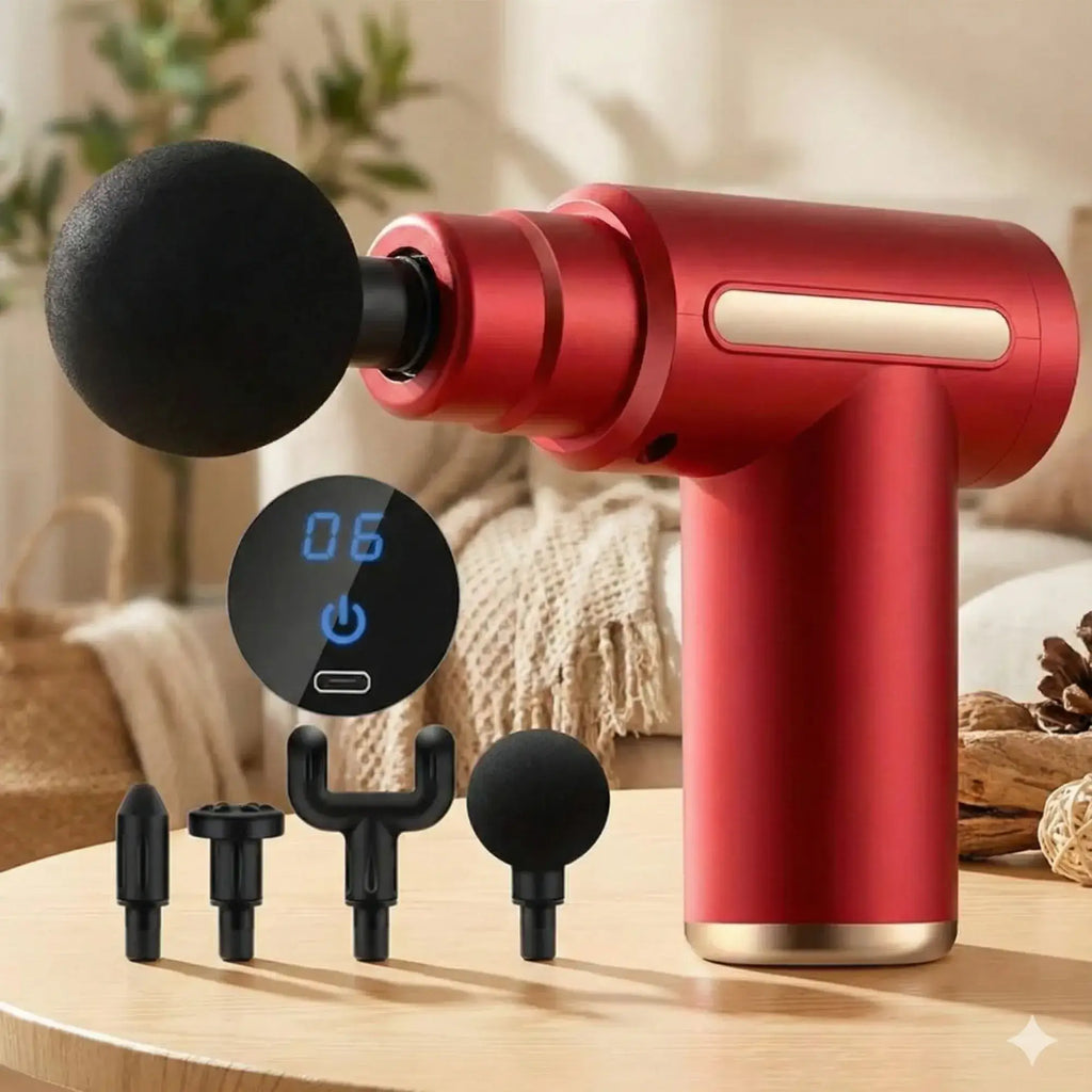 pistolet-massage-electrique-rouge