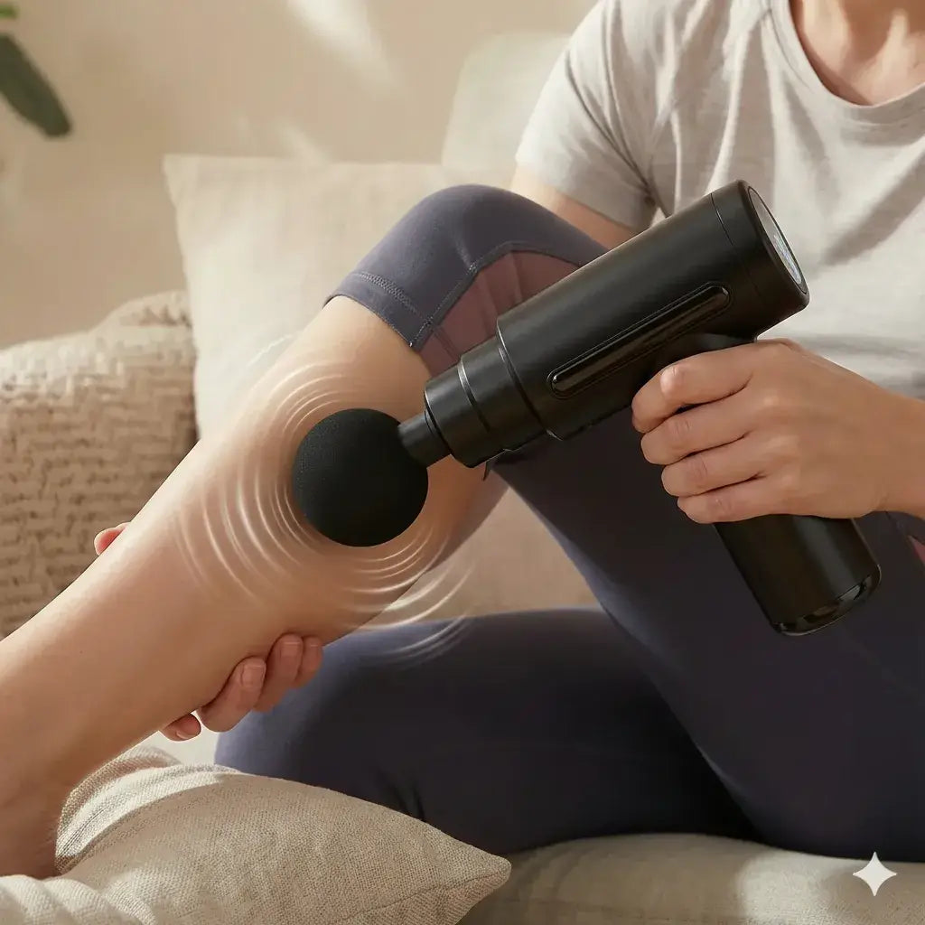 vibaration pistolet de massage cible douleur 